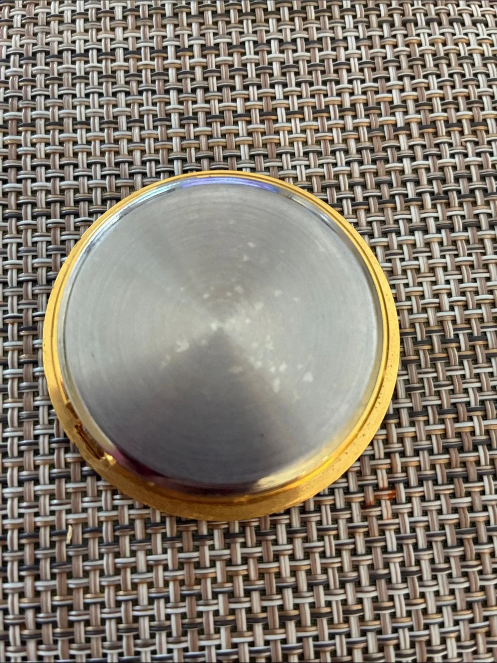 Gold Quartz Pocket Clock - Classic White Dial